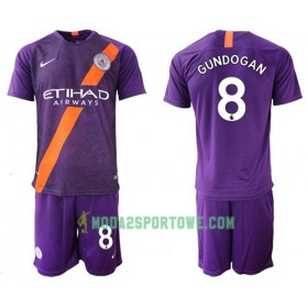 Koszulka Manchester City Gundogan 8 Dziecięcy Trzeci Stroje Piłkarskie 2018/19 Krótki Rękaw